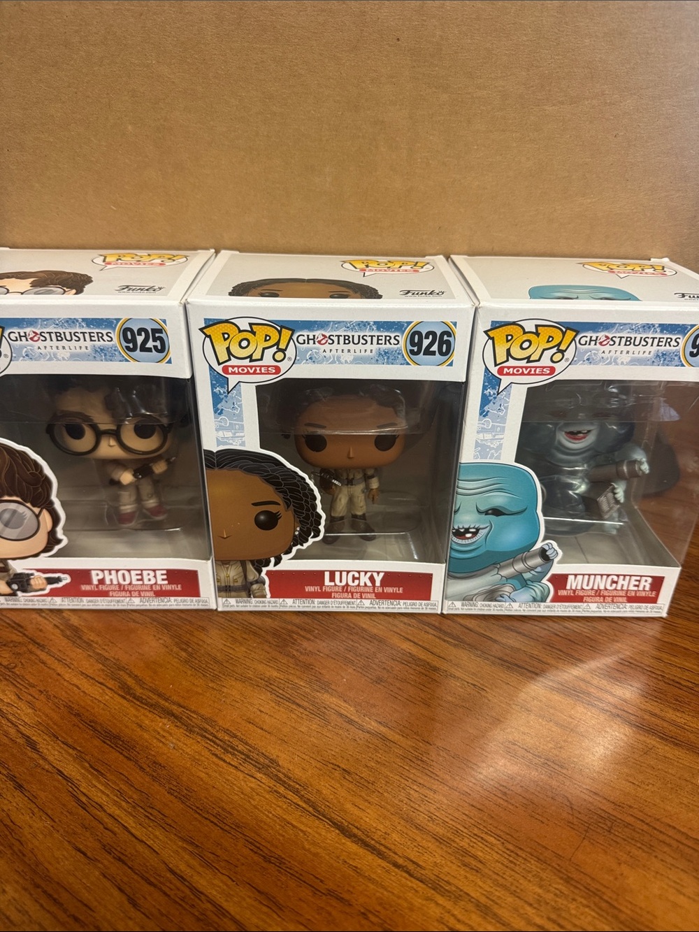 Funko Pop! Ghostbusters Trio — Red, Brown, Blue Figures